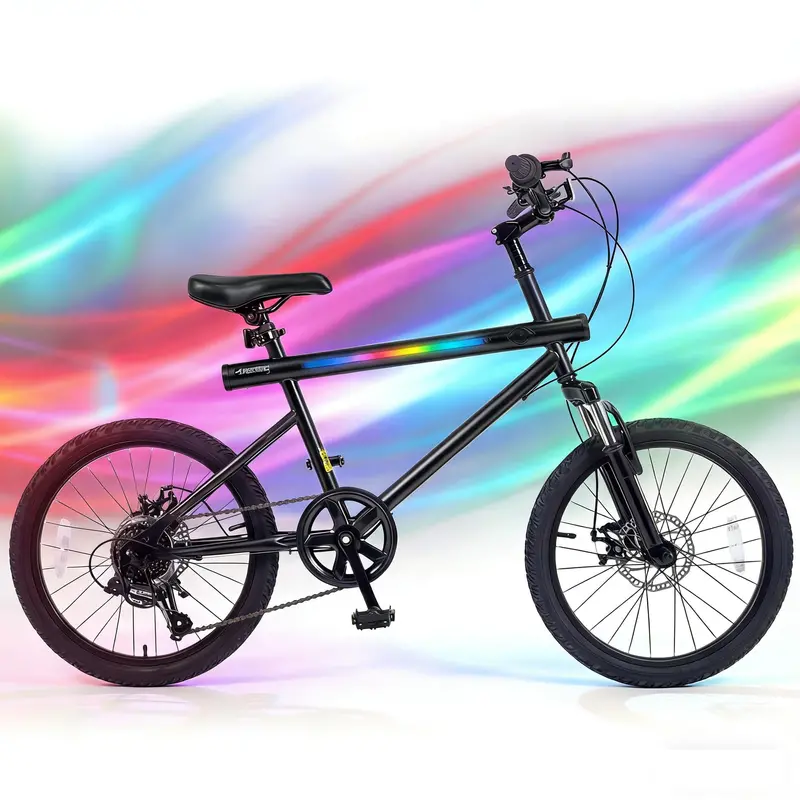 20-Inch Smart Hybrid Exercise Bike Featuring LED Console, Dual Stereo Speakers, and Heavy-Duty Carbon Steel Construction 2