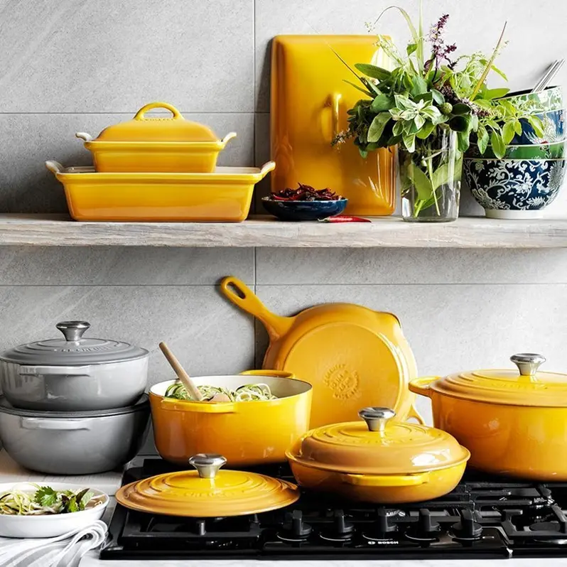 20-Piece Cast Iron Cookware Set – Includes 10.25-Inch Skillet and 1.75-Quart Covered Saucepan