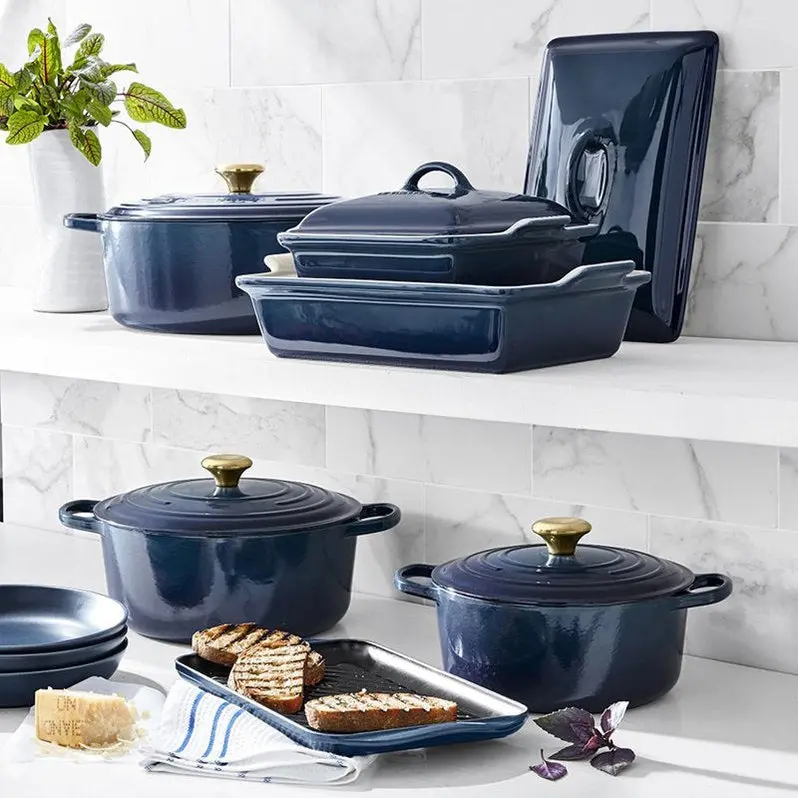 20-Piece Cast Iron Cookware Set – Includes 10.25-Inch Skillet and 1.75-Quart Covered Saucepan
