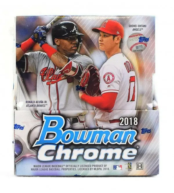 2018 Bowman Chrome Baseball Hobby Box – Sealed Rookie Card Collection Featuring Top MLB Prospects
