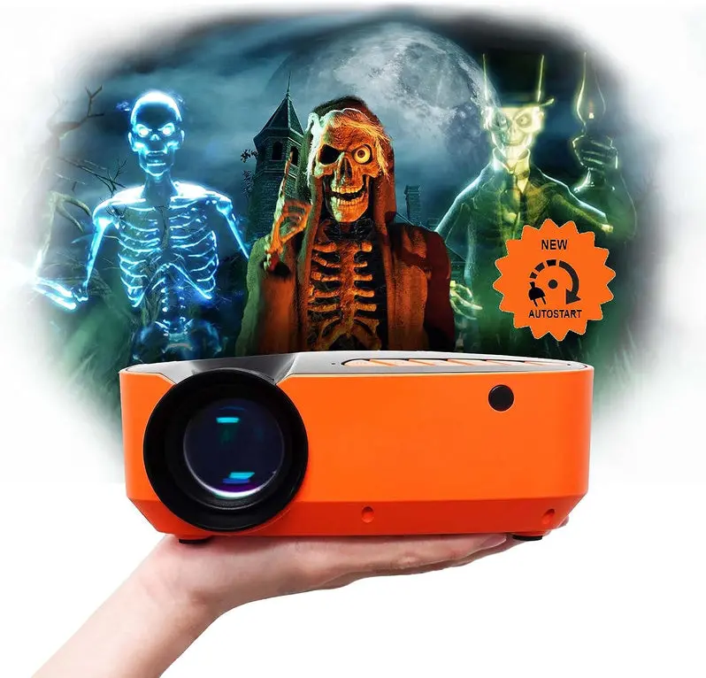 2023 Upgraded Halloween Window Projector – Animated Ghost & Haunted House Light Display for Interiors