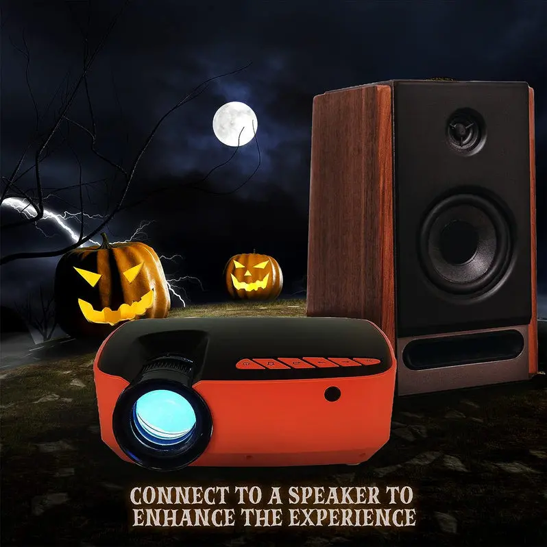 2023 Upgraded Halloween Window Projector – Animated Ghost & Haunted House Light Display for Interiors