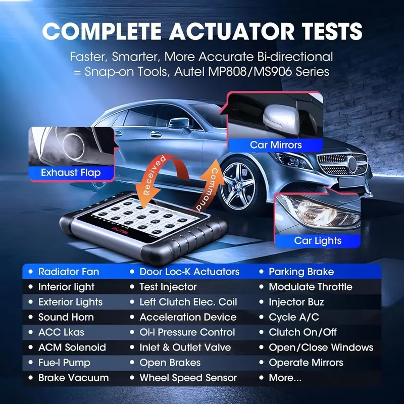 2024 MK808BT Pro / MX808S / M808Z Bidirectional Automotive Scanner — Full-System Diagnostics, ECU Coding & Real-Time Data