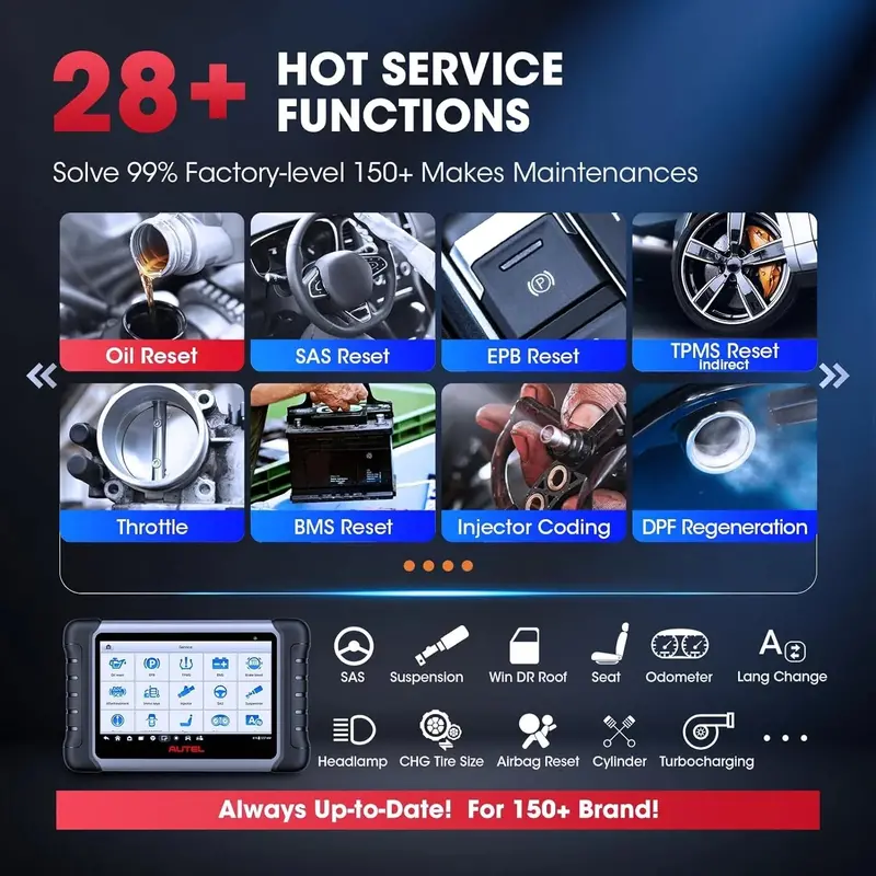 2024 MK808BT Pro / MX808S / M808Z Bidirectional Automotive Scanner — Full-System Diagnostics, ECU Coding & Real-Time Data