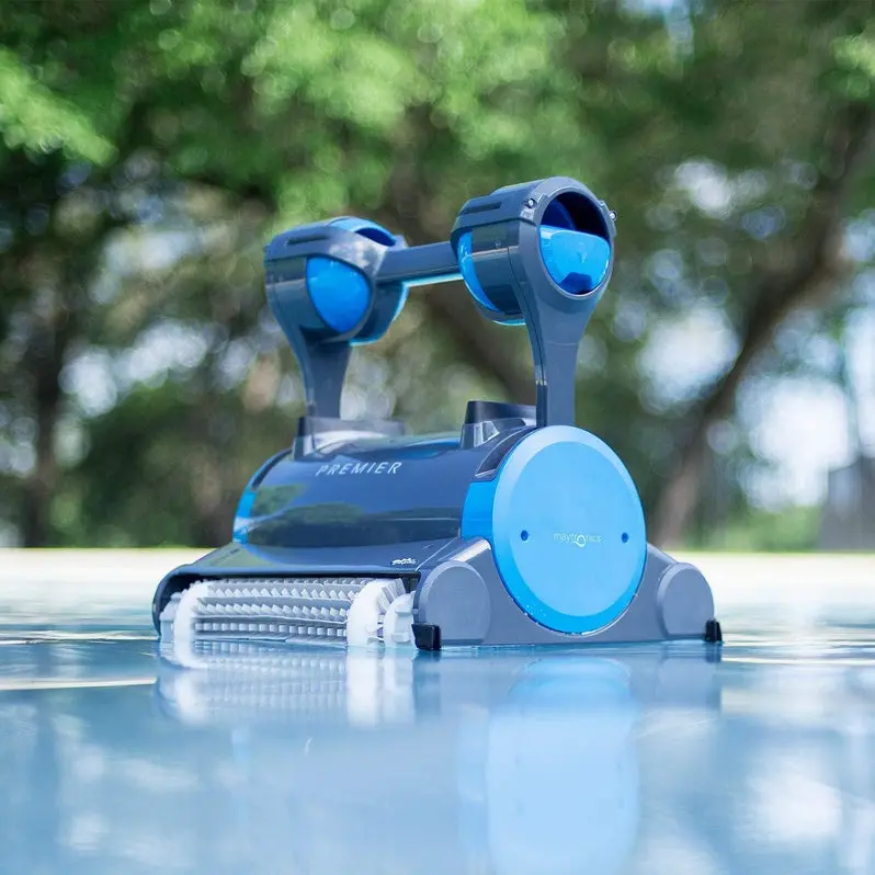 2024 Smart Robotic Pool Cleaner – In-Ground Pool Vacuum for Up to 50 Feet, Featuring Waterline Cleaning, Dual Filtration, and Programmable Weekly Schedules