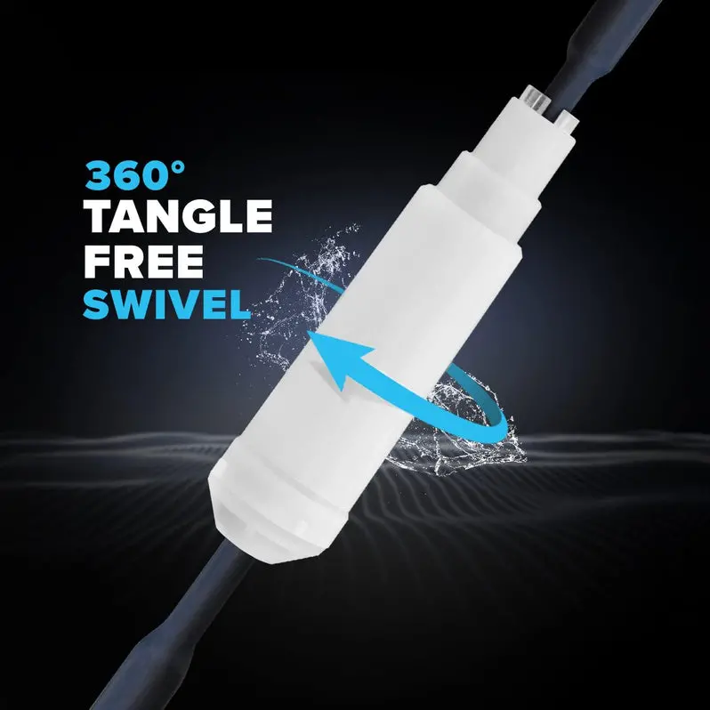 2024 Smart Robotic Pool Cleaner – In-Ground Pool Vacuum for Up to 50 Feet, Featuring Waterline Cleaning, Dual Filtration, and Programmable Weekly Schedules