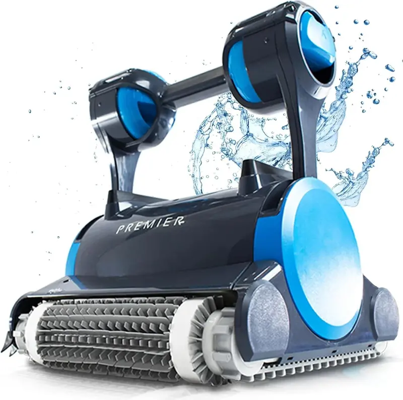 2025 Smart In-Ground Robotic Pool Cleaner – Waterline Scrubbing, Weekly Scheduling, and Dual-Filter Technology