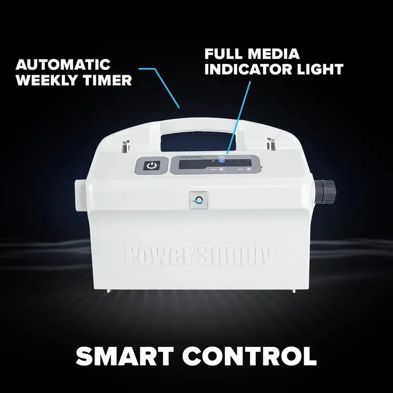 2025 Smart In-Ground Robotic Pool Cleaner – Waterline Scrubbing, Weekly Scheduling, and Dual-Filter Technology