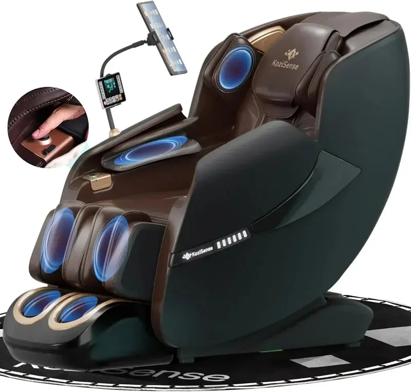 2025 Zero-Gravity Massage Chair with Full-Body SL-Track Shiatsu and Targeted Heat Therapy