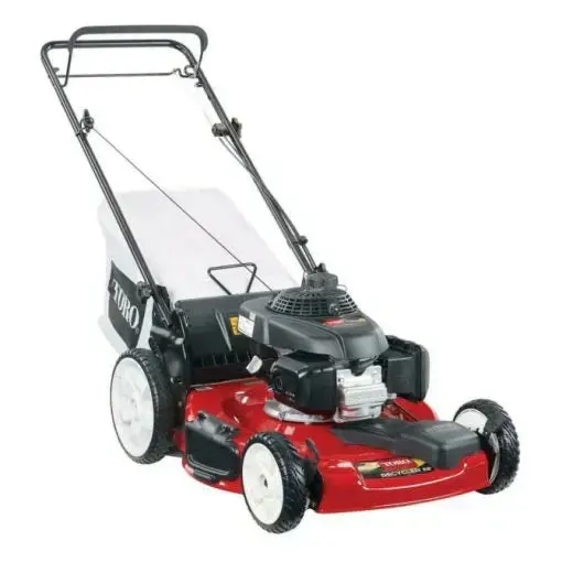 22-Inch Rear-Wheel Drive Gas Lawn Mower – 170cc OHV Engine with 3-in-1 Cutting and Adjustable Height Settings