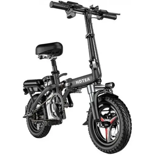 250W Foldable Electric Bike for Adults & Teens – Removable Battery, All-Terrain Fat Tires