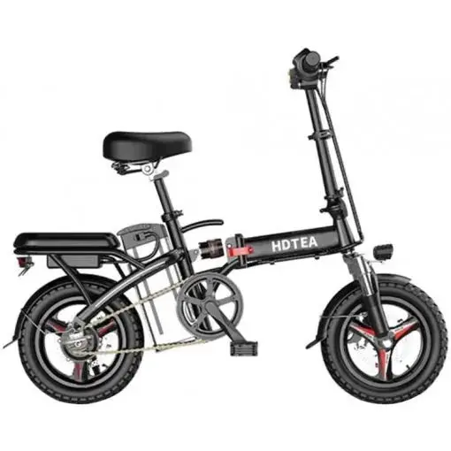 250W Foldable Electric Bike for Adults & Teens – Removable Battery, All-Terrain Fat Tires