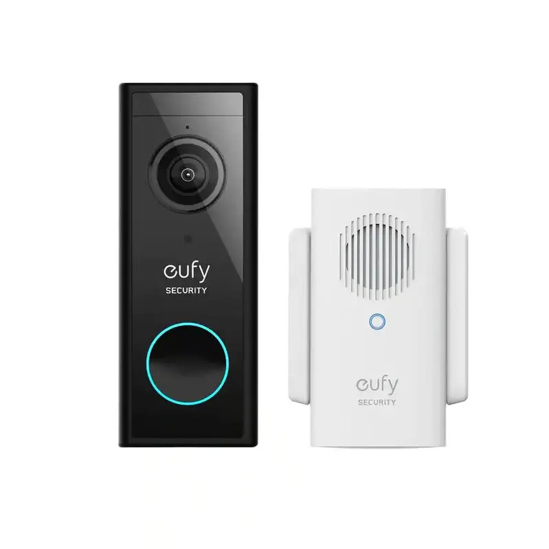 2K Wi-Fi Smart Video Doorbell with Night Vision, Chime, and Real-Time Mobile Alerts