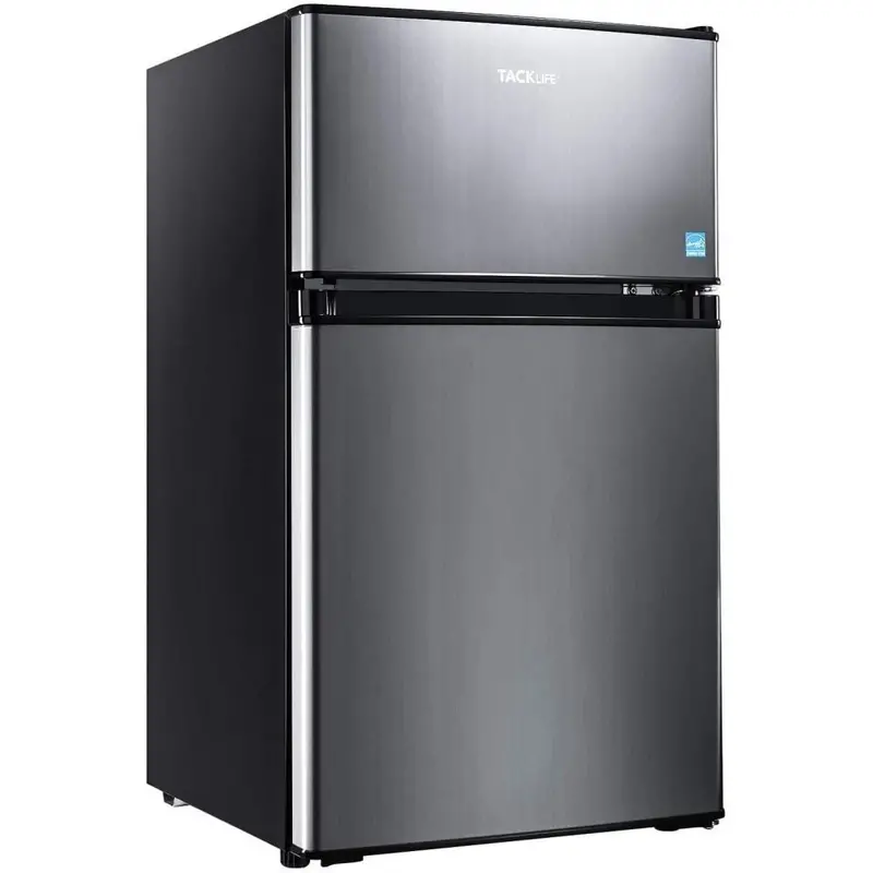 3.1 Cu Ft Energy-Efficient Mini Fridge with Freezer Compartment and Bright LED Interior Lighting