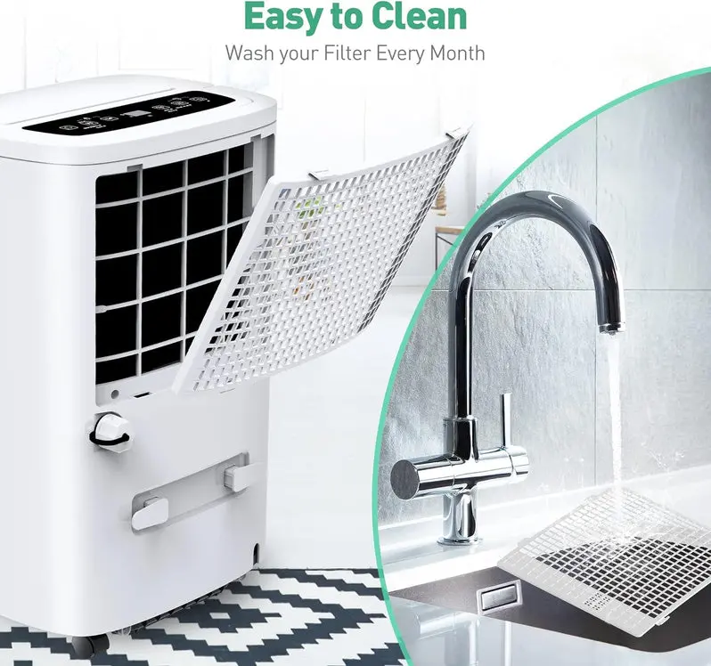 3-in-1 Freestanding Air Conditioner | Cooling, Fan, and Dehumidification Modes | Covers Up to 700 sq. ft | Smart Mode, Sleep Timer, Auto Swing