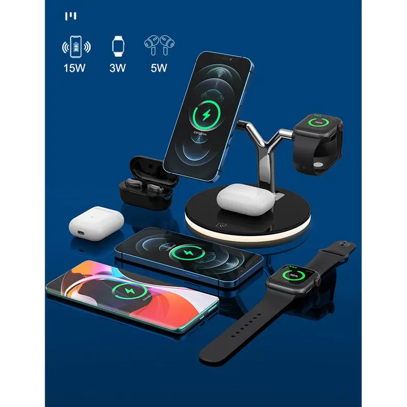 3-in-1 MagSafe Wireless Charger with Integrated Night Light