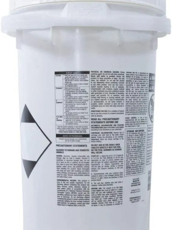 3-Inch Chlorine Tablets – 50-Pound Bulk Sanitizing Pack for Residential and Commercial Pools