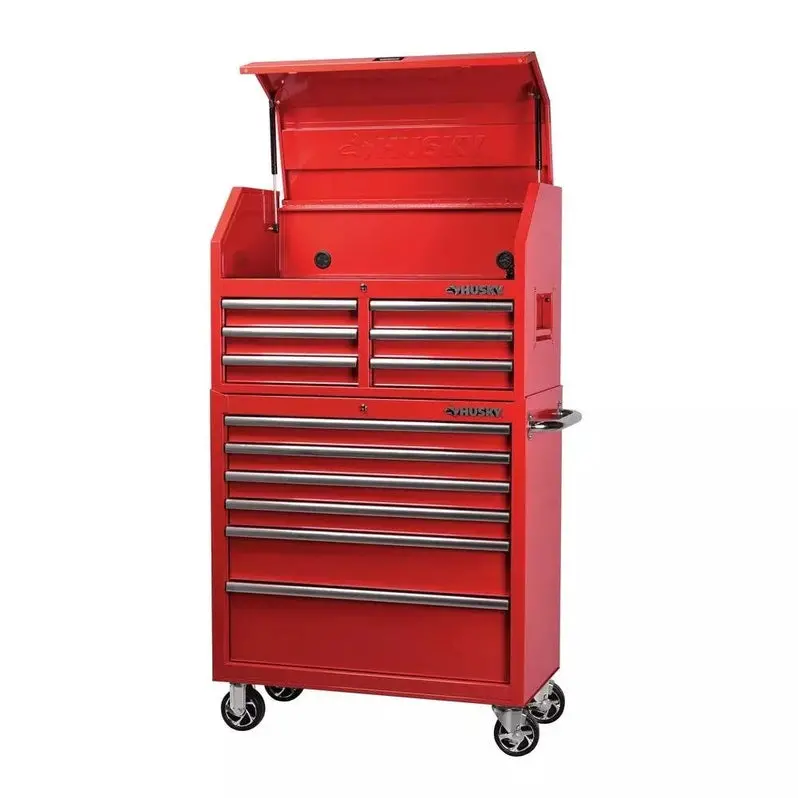 36-Inch 12-Drawer Tool Storage Chest with Cabinet Base for Workshop Organization