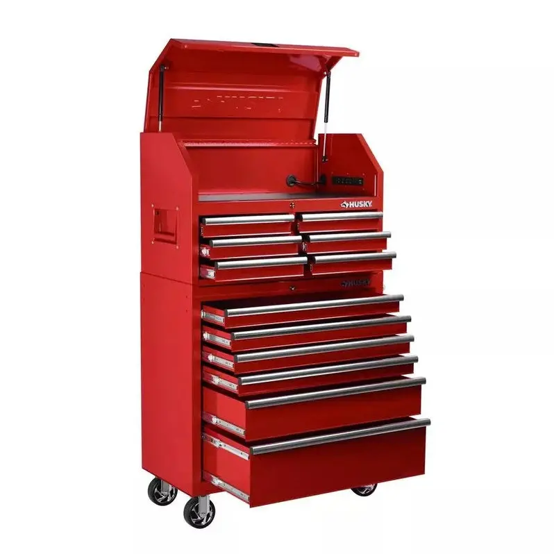 36-Inch 12-Drawer Tool Storage Chest with Cabinet Base for Workshop Organization
