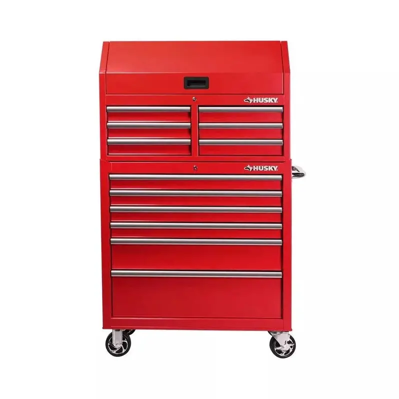 36-Inch 12-Drawer Tool Storage Chest with Cabinet Base for Workshop Organization