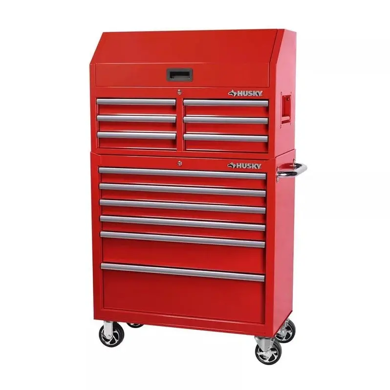 36-Inch 12-Drawer Tool Storage Chest with Cabinet Base for Workshop Organization
