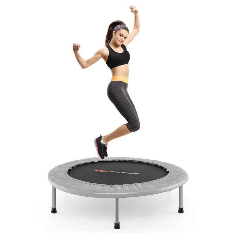 36-Inch Foldable Mini Trampoline – Low-Impact Rebounder for Adult Fitness and Home Exercise