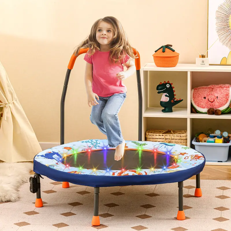 36-Inch Foldable Toddler Trampoline – Enclosed Spring Cover for Enhanced Safety