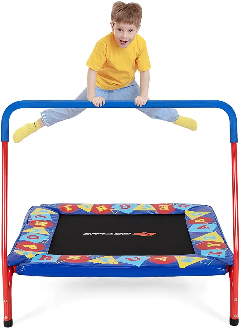 36-Inch Square Toddler Trampoline – Heavy-Duty Indoor Rebounder with 330 lb Weight Capacity