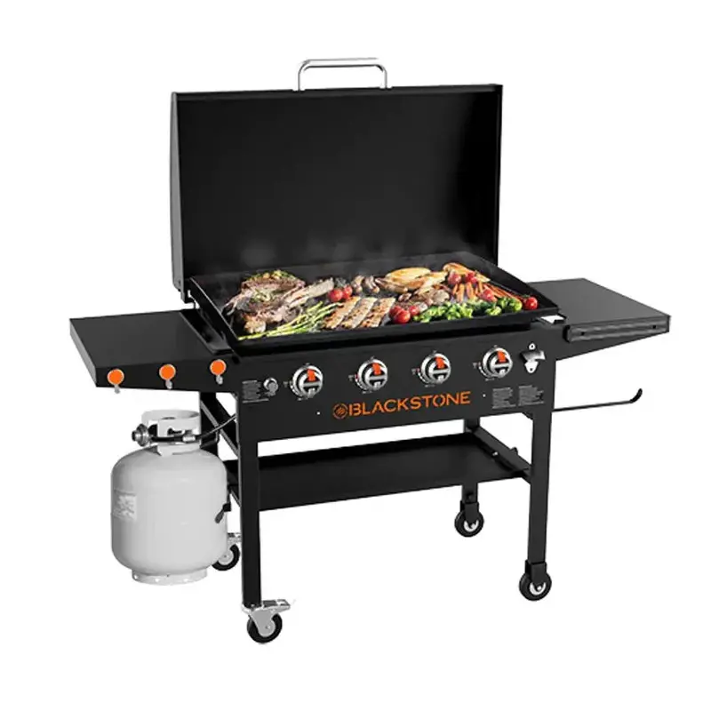 36" Professional Outdoor Griddle Station – Hooded Cooking Center for High-Volume Use