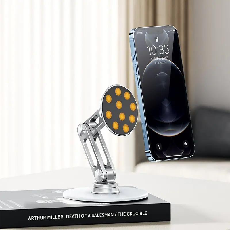 360° Rotating Desktop Phone Stand – MagSafe Ready