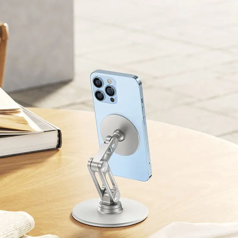 360° Rotating Desktop Phone Stand – MagSafe Ready