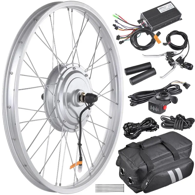 36V 750W Front Hub E-Bike Conversion Kit – 24-Inch Brushless Motor System