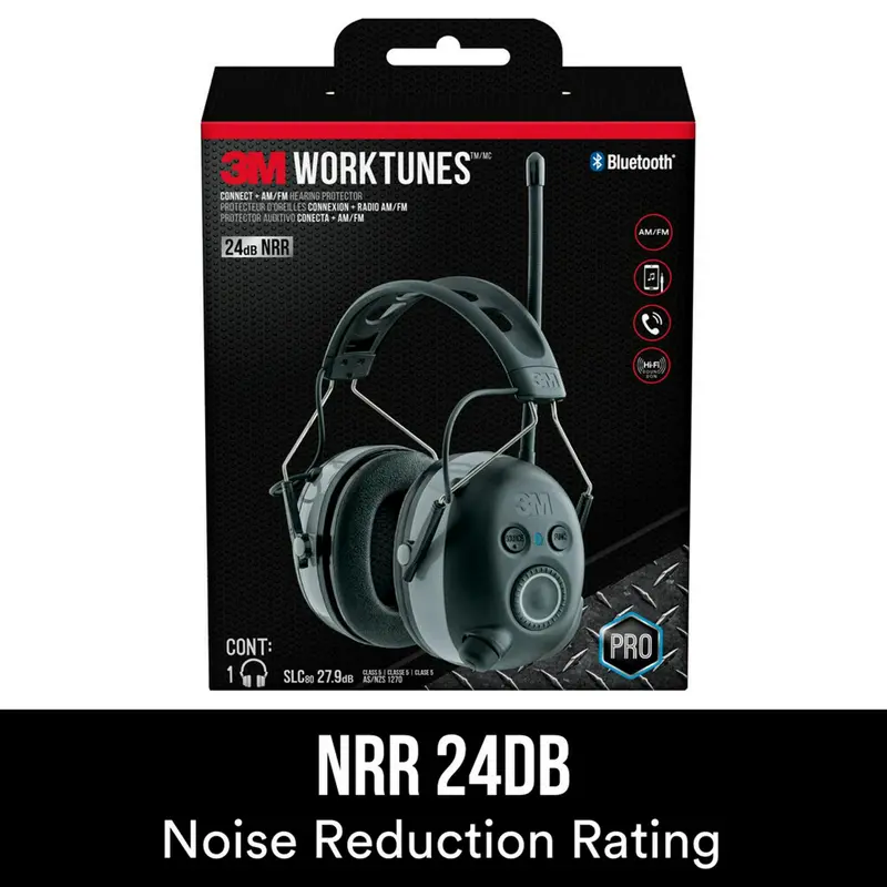 3M WorkTunes Connect Bluetooth Hearing Protection Headset with AM/FM Radio