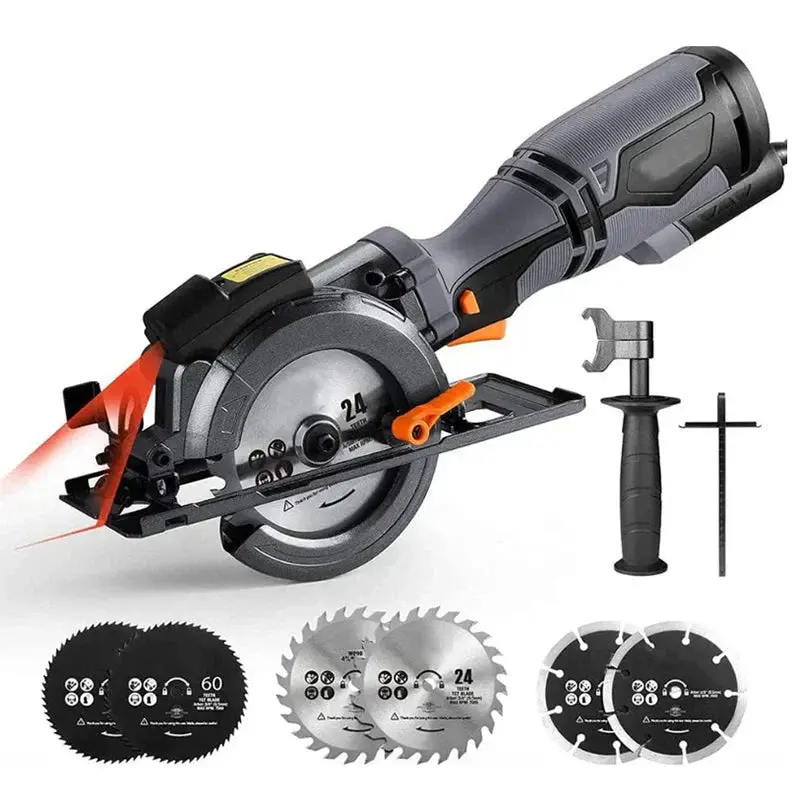 4.75-Inch Corded Mini Circular Saw with Comfort-Grip Handle