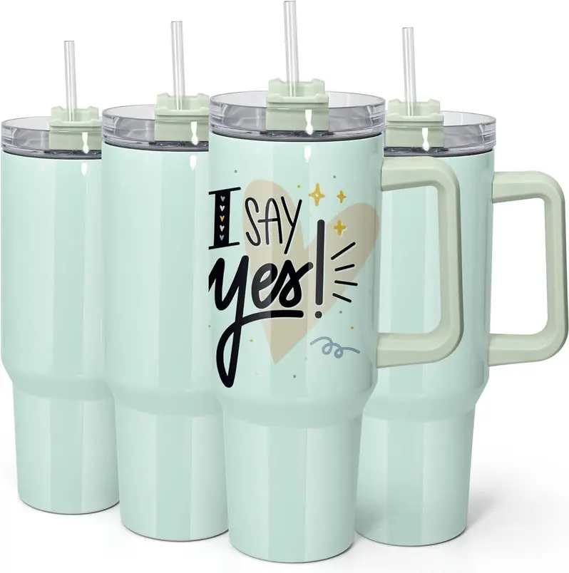 40 oz Sublimation Tumbler – Double-Walled Glass Tumbler Designed for Custom Heat Transfer Printing