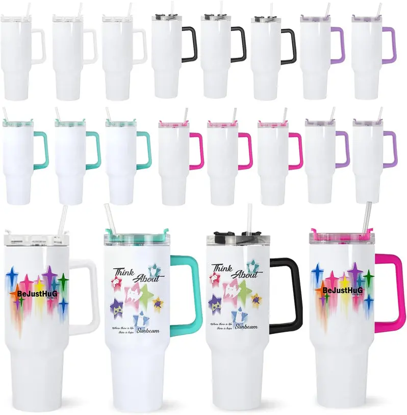 40 oz Sublimation Tumbler – Double-Walled Glass Tumbler Designed for Custom Heat Transfer Printing
