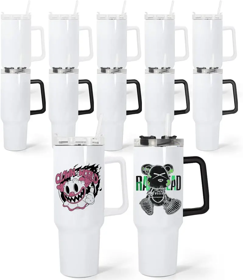 40 oz Sublimation Tumbler – Double-Walled Glass Tumbler Designed for Custom Heat Transfer Printing