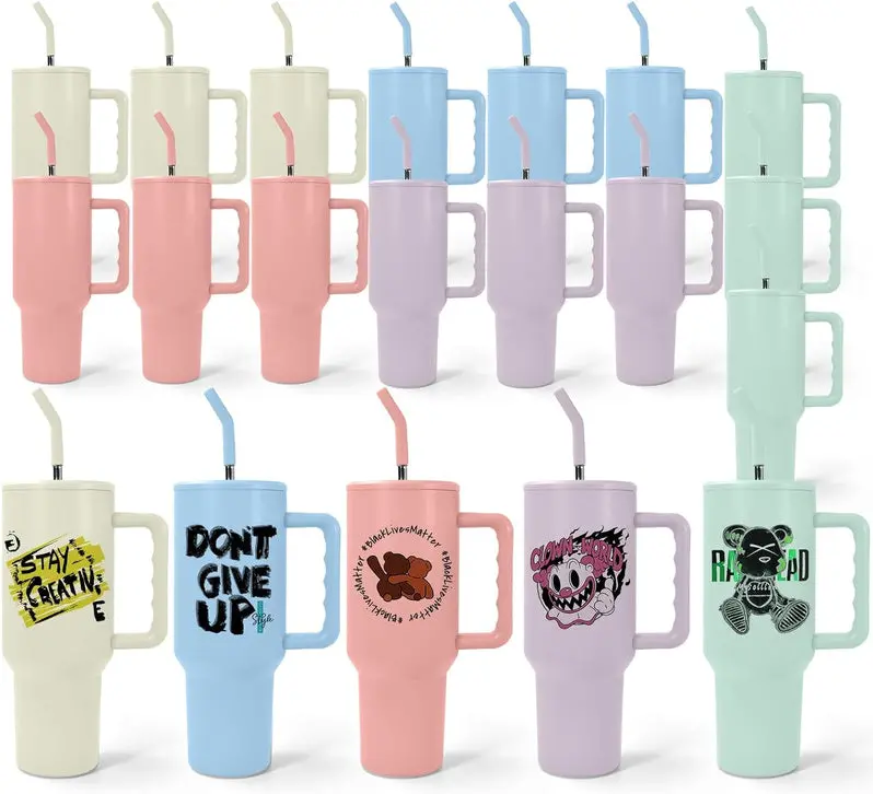 40 oz Sublimation Tumbler – Double-Walled Glass Tumbler Designed for Custom Heat Transfer Printing