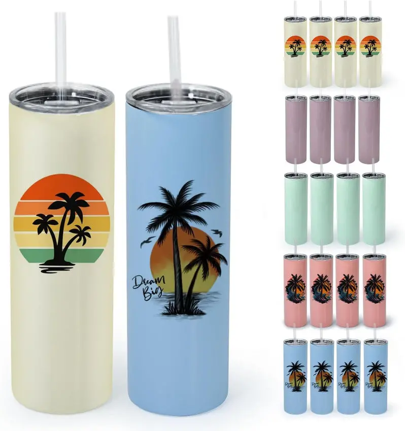 40 oz Sublimation Tumbler – Double-Walled Glass Tumbler Designed for Custom Heat Transfer Printing