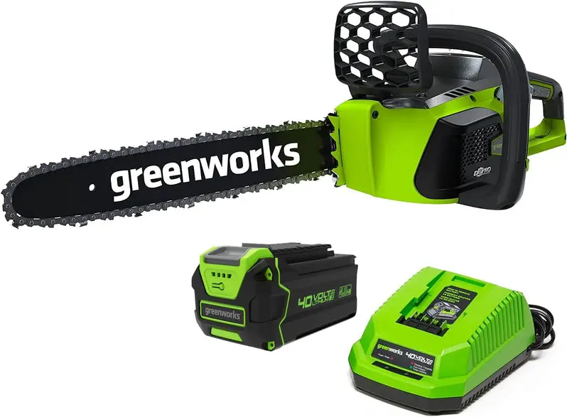 40V Brushless Cordless Chainsaw with 16-Inch Bar – High-Torque Power for Farm and Yard Cutting Tasks