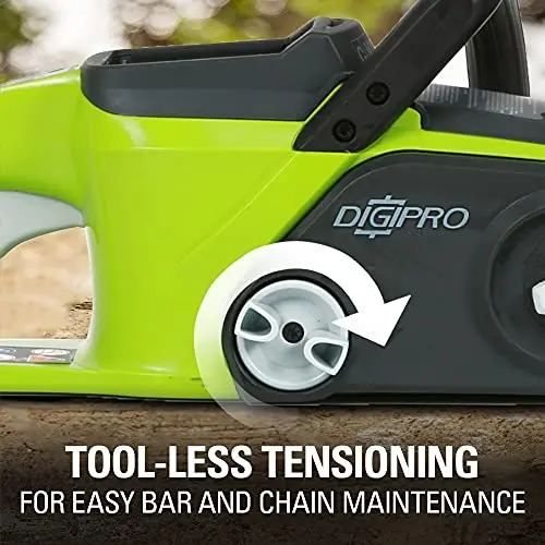 40V Brushless Cordless Chainsaw with 16-Inch Bar – High-Torque Power for Farm and Yard Cutting Tasks