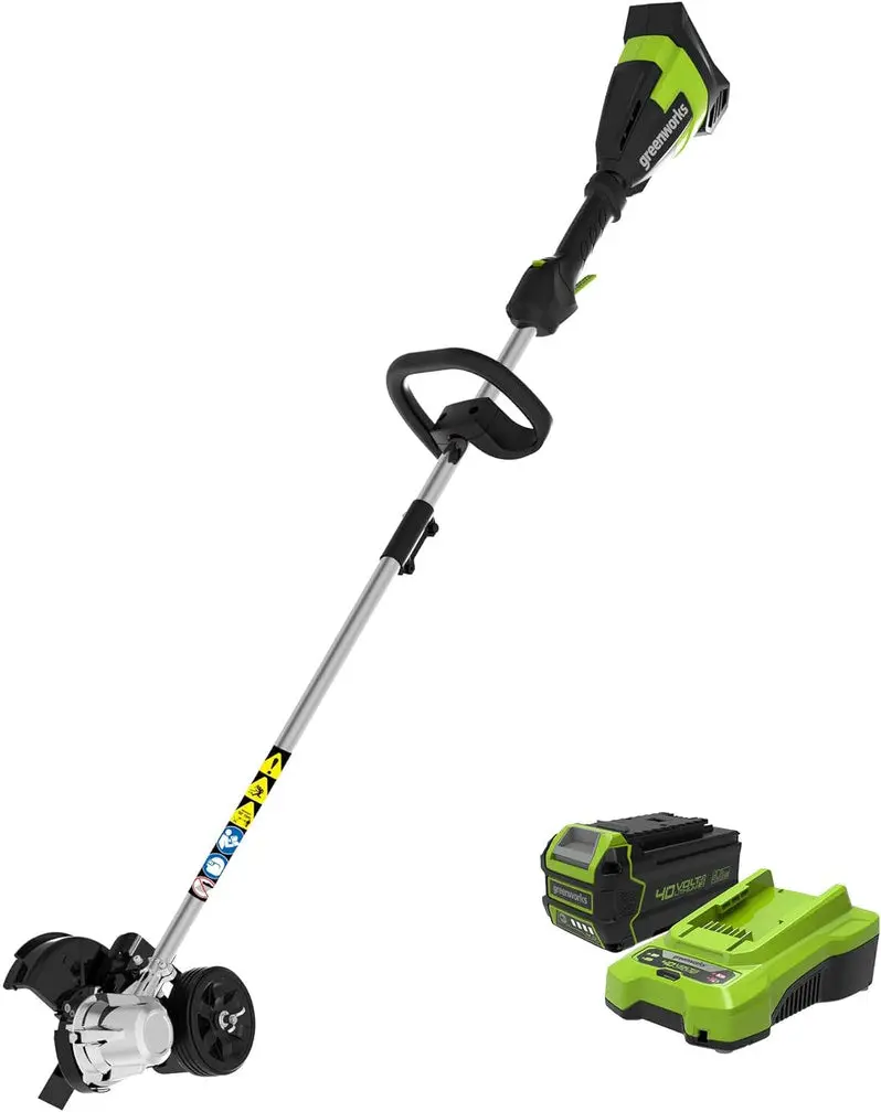 40V Cordless Brushless Edger – 8" Precision Trimmer Kit with 4.0Ah USB-C Battery & Fast Charger