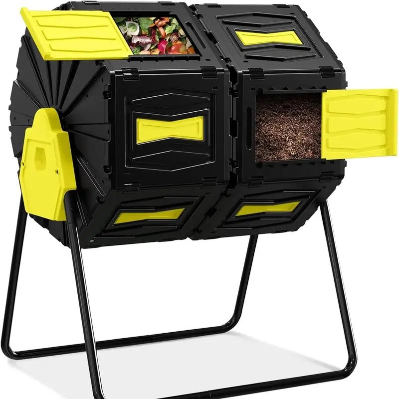 45-Gallon Outdoor Compost Bin – Easy-Assembly Rotating Tumbler for Home Composting