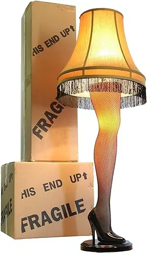 45" Retro LED Christmas Leg Lamp — Multicolor Tabletop Holiday Decor