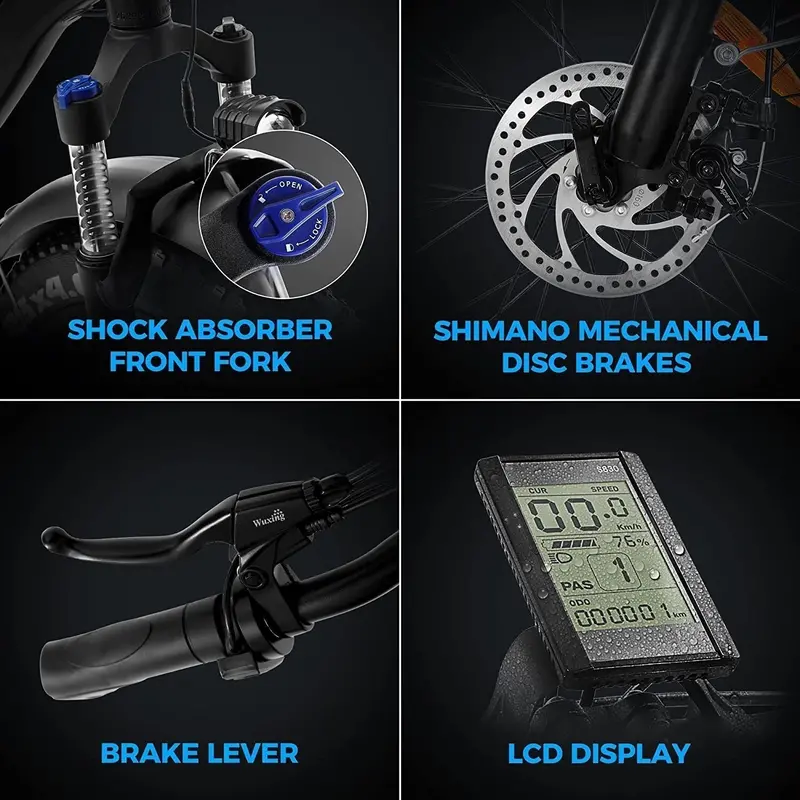 48V 15Ah Electric Mountain Bike – Long-Range Lithium-Powered E-Bike for Trail and Commute Use