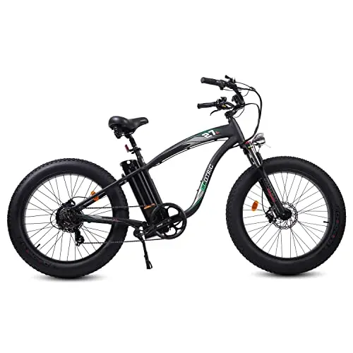48V 750W Fat-Tire E-Bike – 26" All-Terrain Electric Bicycle with Suspension Fork & Swappable Battery