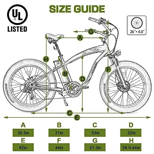 48V 750W Fat-Tire E-Bike – 26" All-Terrain Electric Bicycle with Suspension Fork & Swappable Battery