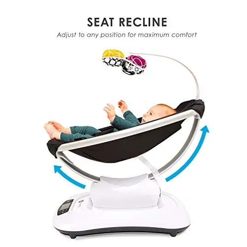 4moms mamaRoo 4 Baby Swing – Smart Bluetooth Rocker with Five Soothing Motion Patterns and Wireless Connectivity