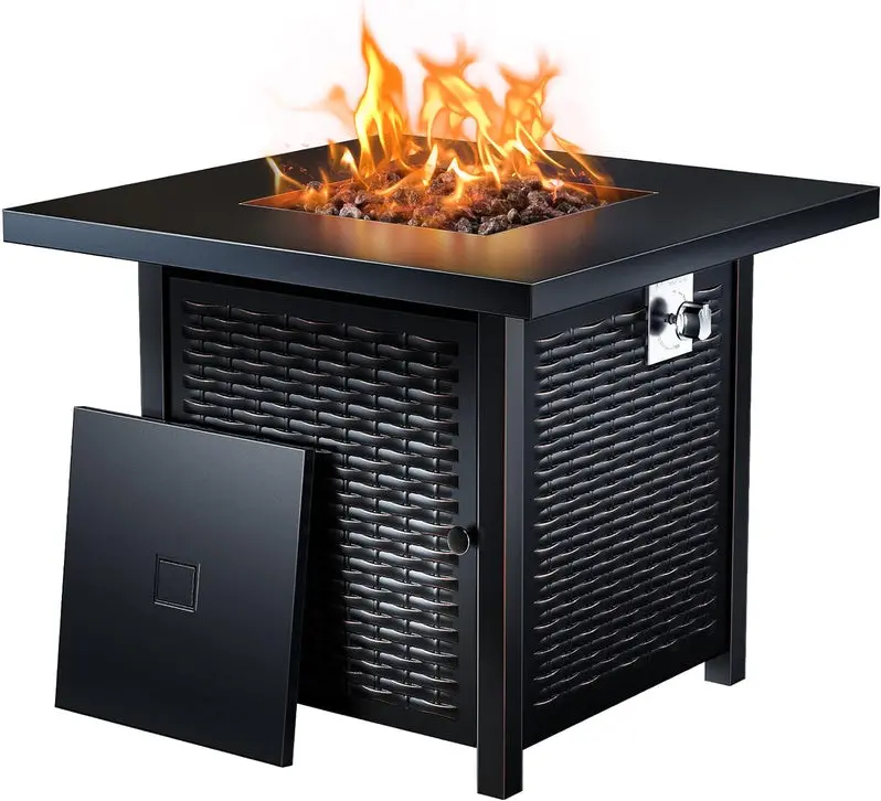 50,000 BTU Propane Fire Pit Table – Stylish Outdoor Gas Fire Table for Patios and Decks