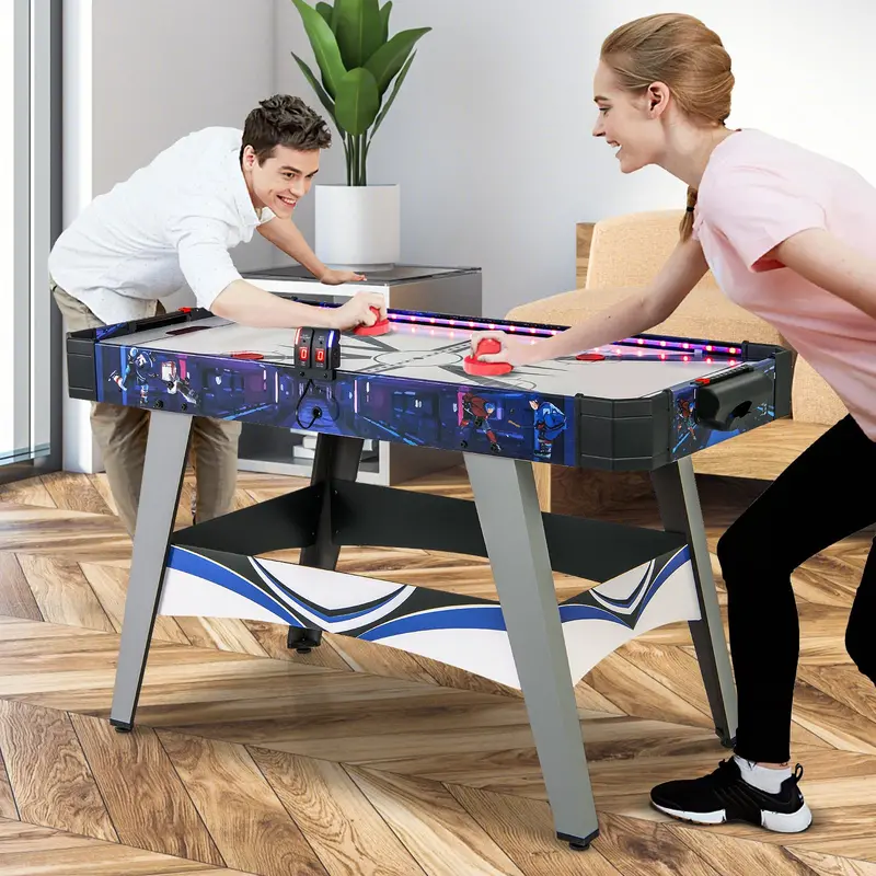 54-Inch LED Air Hockey Table – Includes Scoreboard, Dual Lighting, Pucks, and Pushers 2